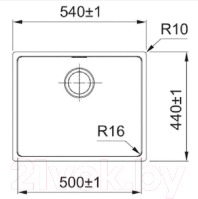 Мойка кухонная Franke FEX 110-50 (122.0689.808)