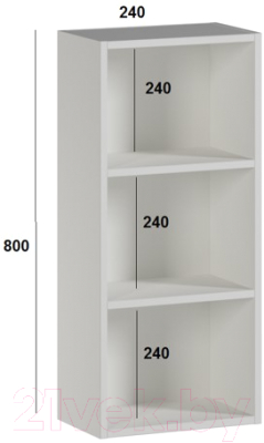 Шкаф для ванной Genesis Мебель 240 (белый)