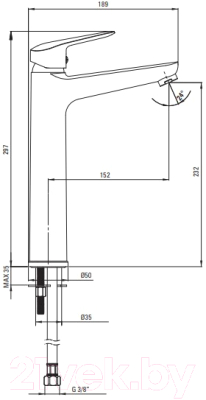 Смеситель Deante Boro BMO 020K