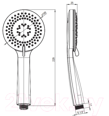 Душевая система со смесителем Deante Alpinia BXYZZGAM
