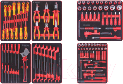 Универсальный набор инструментов King TONY 932-117VEMRVD - фото