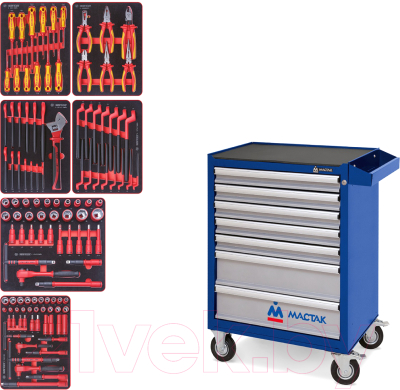 Универсальный набор инструментов King TONY 934-117AMBE - фото