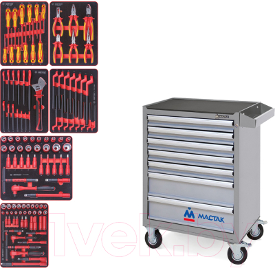 Универсальный набор инструментов King TONY 934-117AMGE - фото