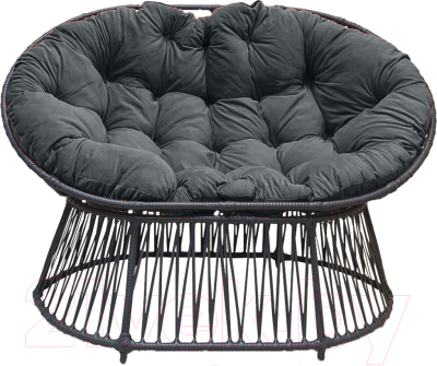 Кресло садовое Craftmebelby Мамасан Премиум (графит/серый) - фото