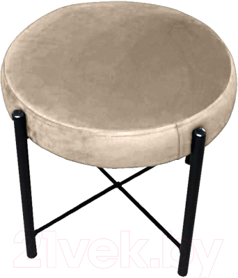 Пуф Craftmebelby Лофт (черный/бежевый) - фото