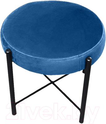 Пуф Craftmebelby Лофт (графит/голубой) - фото