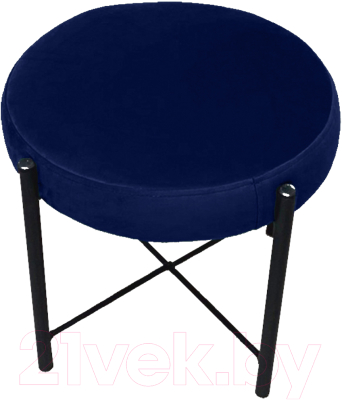 Пуф Craftmebelby Лофт (графит/синий) - фото