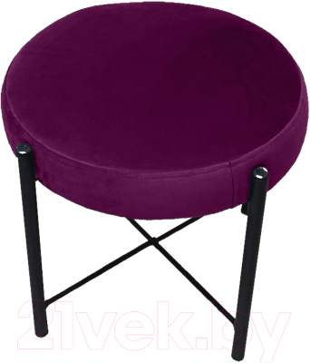 Пуф Craftmebelby Лофт (графит/фиолетовый) - фото