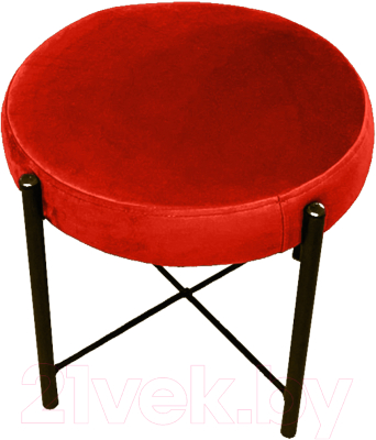 Пуф Craftmebelby Лофт (коричневый/коралловый) - фото