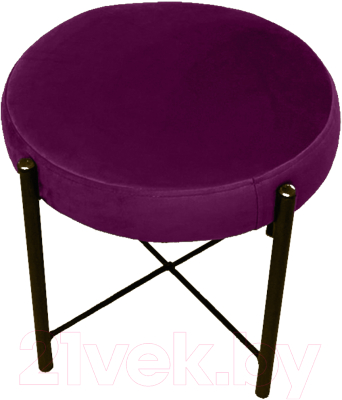 Пуф Craftmebelby Лофт (коричневый/фиолетовый) - фото