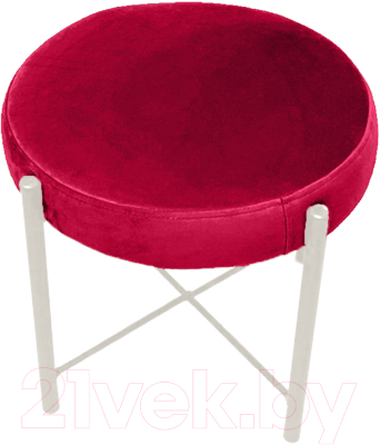 Пуф Craftmebelby Лофт (белый/алый) - фото