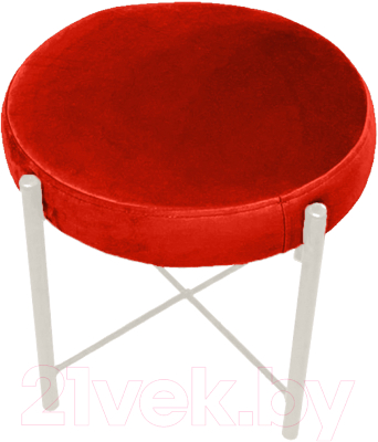 Пуф Craftmebelby Лофт (белый/коралловый) - фото