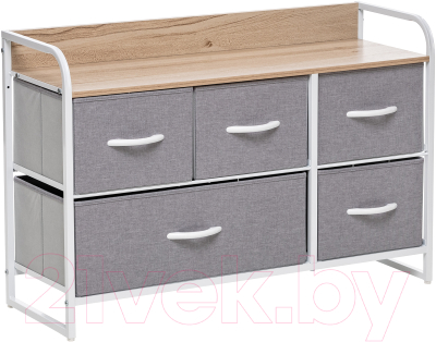 Система хранения Импэкс Leset Ноа широкий (белый/светло-серый) - фото