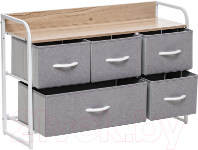 Система хранения Импэкс Leset Ноа широкий (белый/светло-серый)