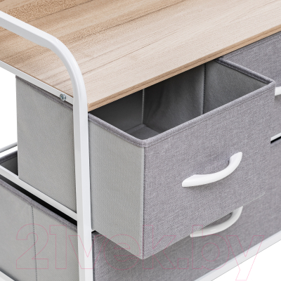 Система хранения Импэкс Leset Ноа широкий (белый/светло-серый)