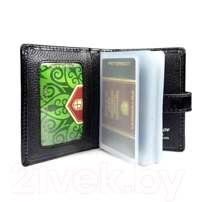 Визитница Peterson PTN PL-102-BLACK