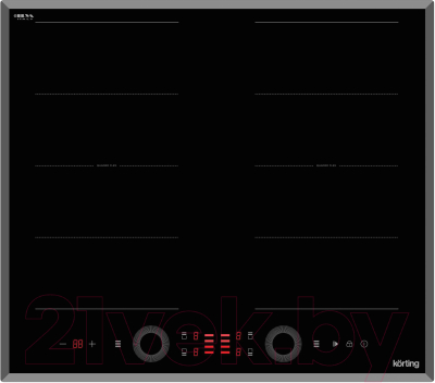 Индукционная варочная панель Korting HIB 68700 B Quadro - фото