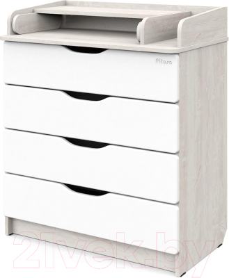 Комод пеленальный Pituso Сириус-2 Wood 804 ПВХ (с шариковыми направляющими, сосна касцина) - фото