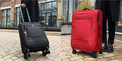 Чемодан на колесах Torber Brosno / T1901L-Black