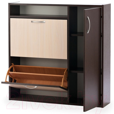 Тумба в прихожую Vental Комфорт ШК-2 (венге/беленый дуб)