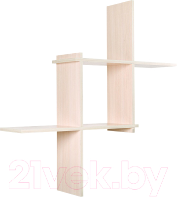 Полка Vental Кубик-3 (беленый дуб) - фото