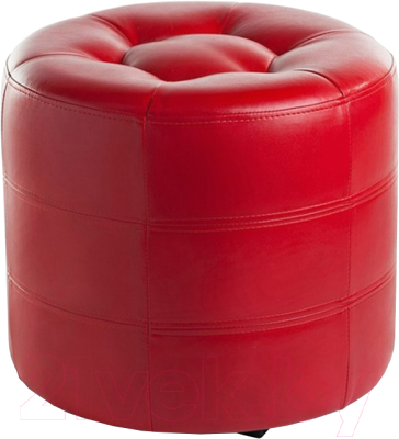 Пуф Vental ПФ-7 круглый (красный) - фото