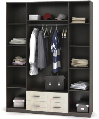 Шкаф Столица Мебели Квадро 4х створчатый