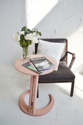 Журнальный столик Ladzim T01wb (розовый)