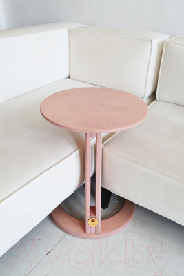 Журнальный столик Ladzim T01wb (розовый)