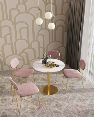 Обеденный стол Stool Group Толедо D80 / YMDT-2101 Marble (мрамор)