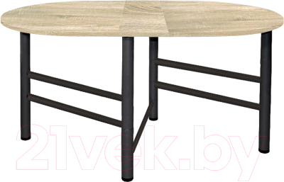 Стол-книга Vental Рим овальный (дуб сонома) - фото