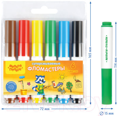 Фломастеры Мульти-пульти Приключения Енота / WP_19279