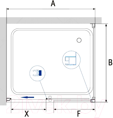 Душевой уголок RGW PA-76-1-B / 350876188-14