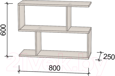 Полка Артём-Мебель СН 100.34 (белый)