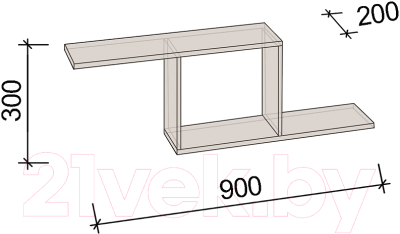 Полка Артём-Мебель СН 100.36 (белый)