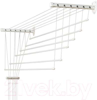 Сушилка для белья Comfort Alumin Group Group Потолочная 6 прутьев 140см - фото