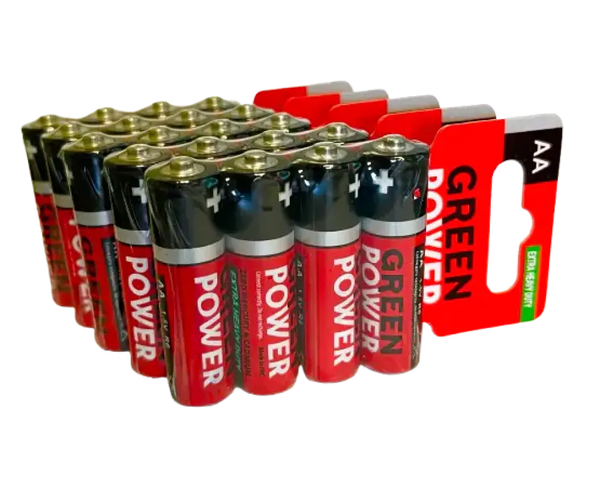 Комплект батареек Green Power Extra Heavy Duty AA/R6 Carbon