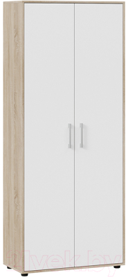 Шкаф ТриЯ Витра комбинированный тип 1 (дуб сонома/белый ясень) - фото