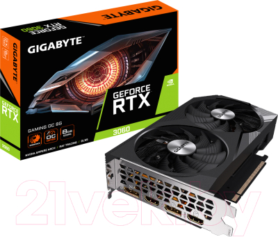 Видеокарта Gigabyte RTX 3060 Gaming OC 8G (GV-N3060GAMING OC-8GD)