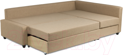 Диван угловой Mio Tesoro Тойво (бежевый)