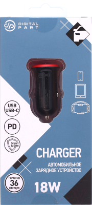 Адаптер питания автомобильный Digitalpart CC-239 18W