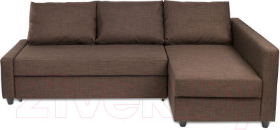 Диван угловой Mio Tesoro Тойво (коричневый)