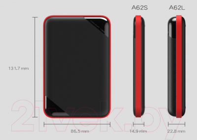 Внешний жесткий диск Silicon Power Armor A62 1TB (SP010TBPHD62SS3B)