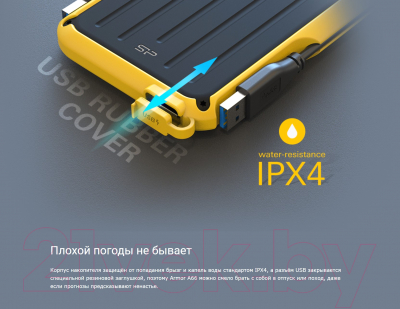 Внешний жесткий диск Silicon Power Armor A66 1TB (SP010TBPHD66SS3B)