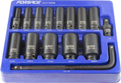 Набор головок слесарных Forsage F-4157MPB - фото