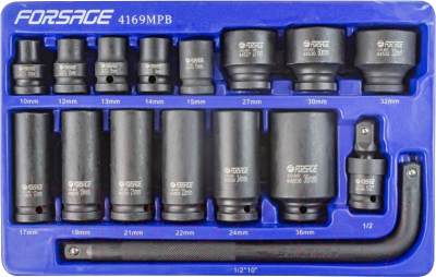 Набор головок слесарных Forsage F-4169MPB - фото