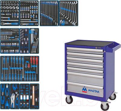 Универсальный набор инструментов King TONY 934-286AMB - фото