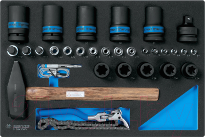 Универсальный набор инструментов King TONY 934-327MRVD