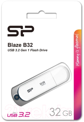 USB flash накопитель Silicon Power Blaze B32 32GB (SP032GBUF3B32V1W)