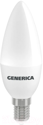Лампа Generica C35 12Вт Свеча 4000К E14 230В / LL-C35-12-230-40-E14-G - фото
